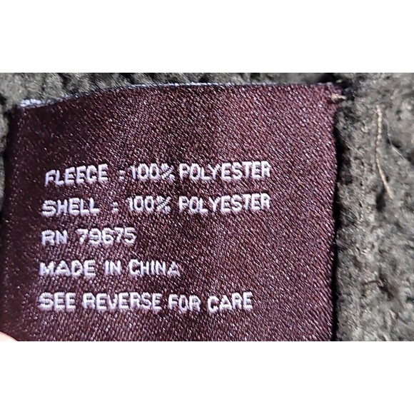 MICHAEL KORS Squaw Faux Shearling Camo Zip Vest Sherpa Fleece MENS SIZE XL EUC - Picture 12 of 12